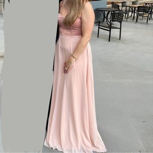 Lulu’s Best of Me Bustier Maxi Dress in Blush